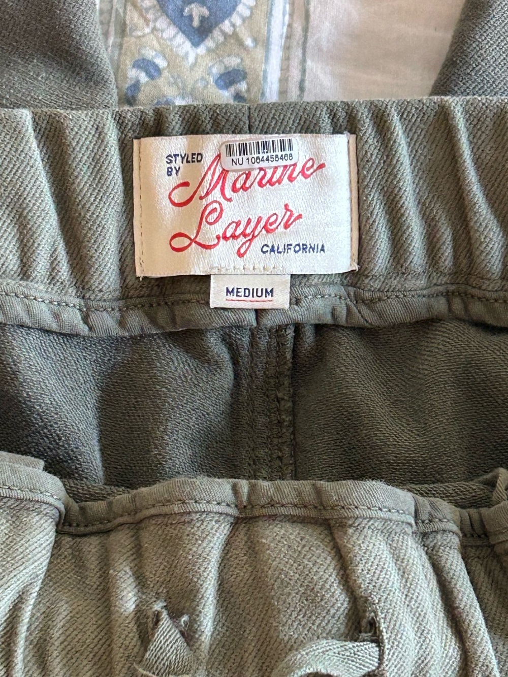 Marine Layer green barrel pants MD - Picture 6 of 9